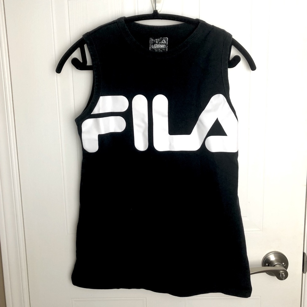 Fila Black Tank Top (Medium)